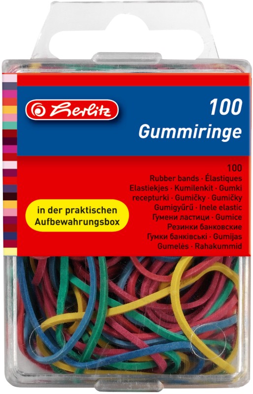 herlitz Gummibänder Mehrfarbig 55 mm Ø 8770000