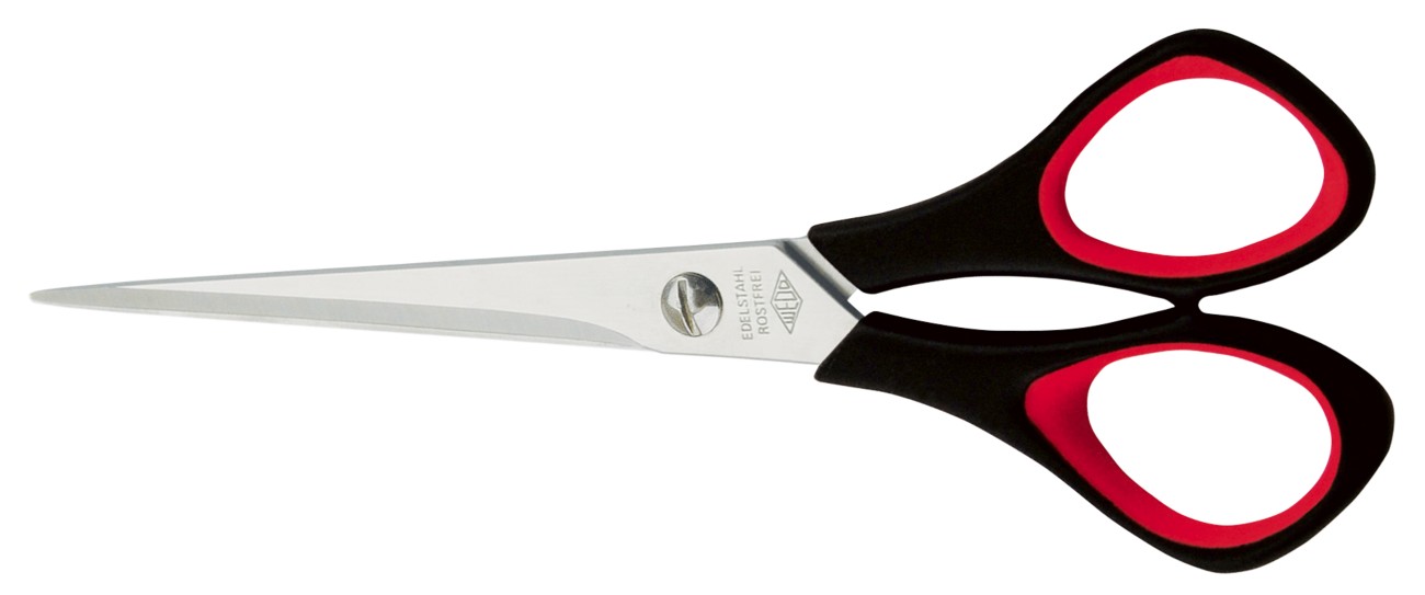 WEDO Geeignet für Linkshänder Schere 160 mm Rot, Schwarz