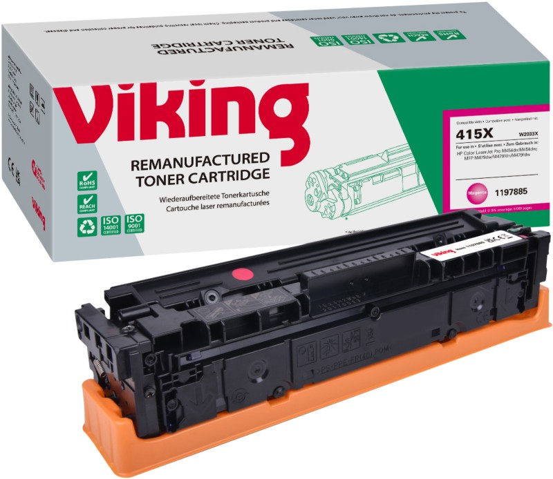 Kompatible Viking HP 415X Tonerkartusche W2033X Magenta