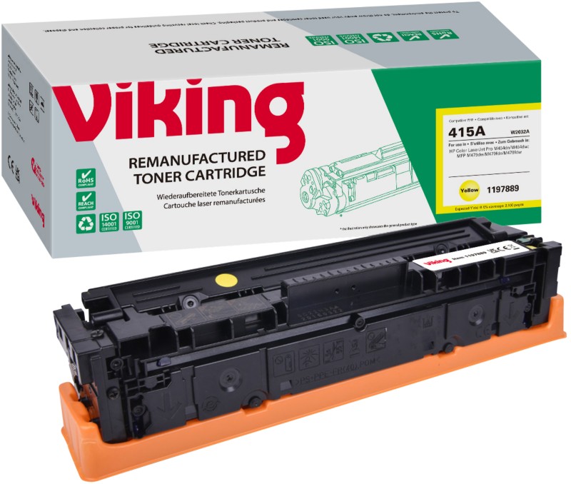 Kompatible Viking HP 415A Tonerkartusche W2032A Gelb