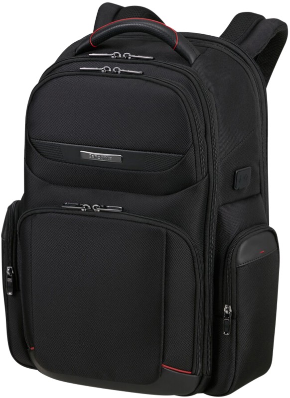 Samsonite Laptop-Rucksack SA2101 17,3 Zoll Ballistisches Nylon, Lederdetails, Recyceltes Polyester 32 x 24 x 46 cm Schwa...