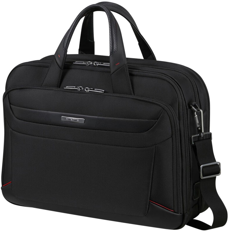 Samsonite Laptoptasche SA2098 15,6 Zoll Ballistisches Nylon, Leder, PL (Polyester) Schwarz 30,5 x 20 x 42 cm Schwarz