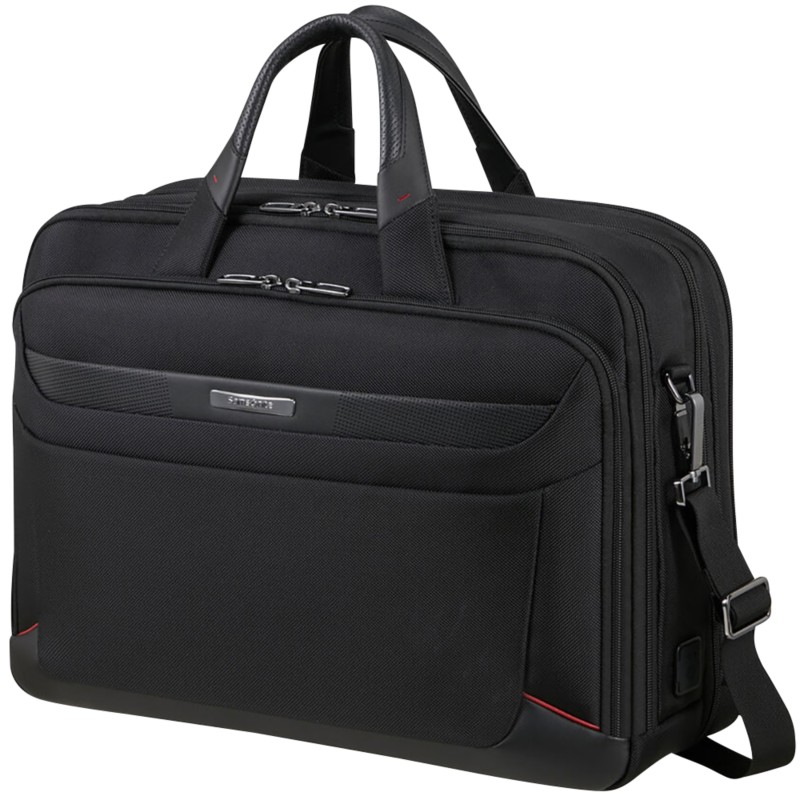 Samsonite Laptoptasche SA2099 17,3 Zoll Ballistisches Nylon, Lederdetails, Recyceltes Polyester 46 x 23,5 x 33 cm Schwar...