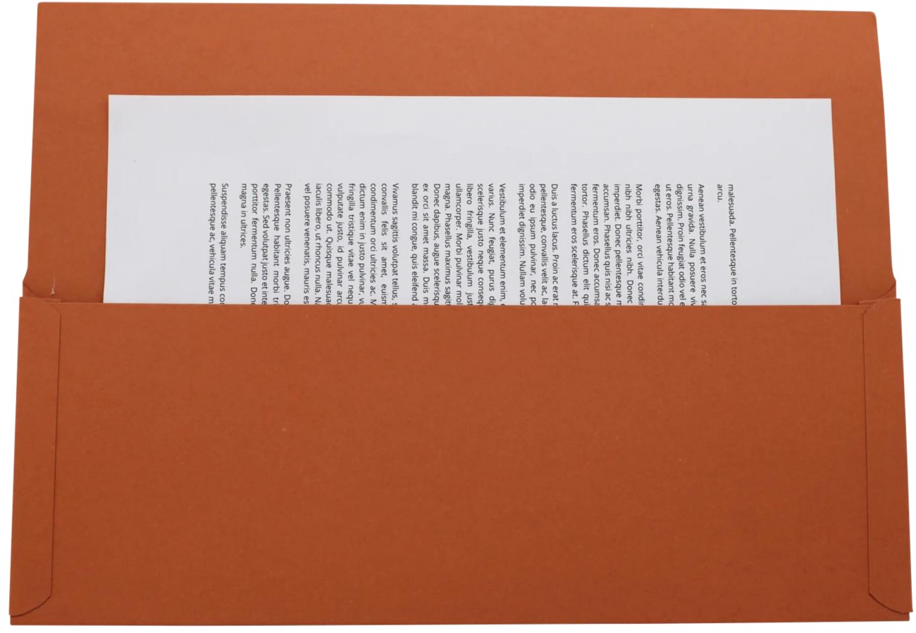 Guildhall Pocket Wallet Pw3-Orgz A4, Foolscap Flap Manilla 315 Gsm Landscape 27 (W) X 14 (D) X 38 (H) Cm Orange Pack Of 50