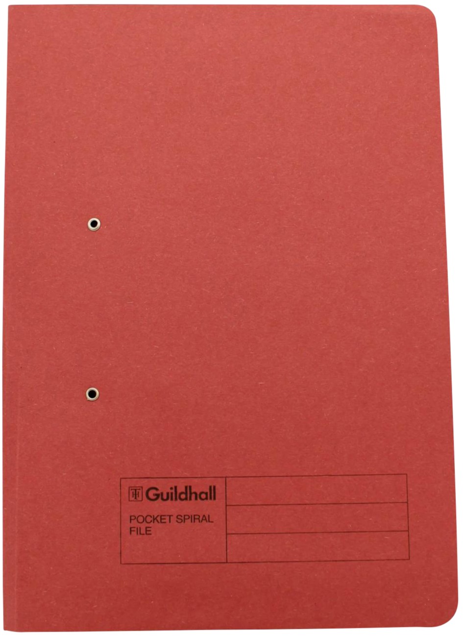Guildhall Folder A4 Red Manilla 285Gsm 285 Gsm Pack Of 25