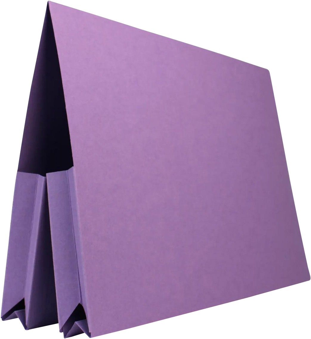 Guildhall Double Pocket Wallet 214-Mvez A4, Foolscap Flap Manilla 315 Gsm Landscape 38 (W) X 27 (D) X 14 (H) Cm Mauve Pack Of 25