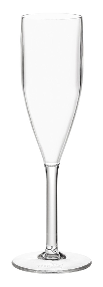 Seco Champagne Glass Pc (Polycarbonate) 190 Ml Dishwasher Safe Transparent Pack Of 6