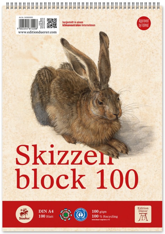 Staufen Dürer Skizzenbuch DIN A4 100 Blatt 100 g/m²