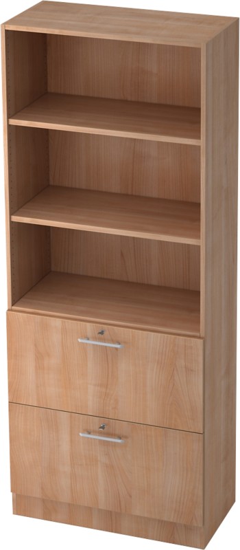 Hammerbacher Schrank 800 x 420 x 2.004 mm Nussbaum