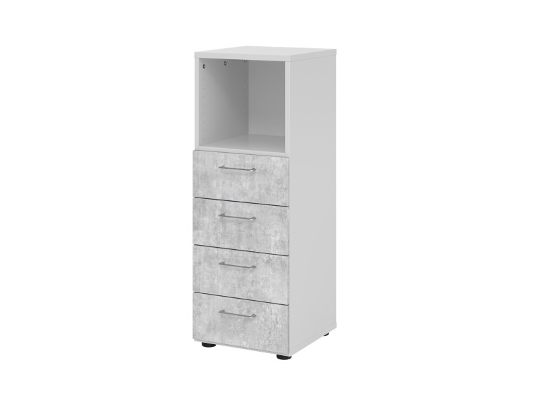 Thumbnail - Hammerbacher Schrank V934S4/5/M/BS Grau, Beton 40 x 42 x 110 cm