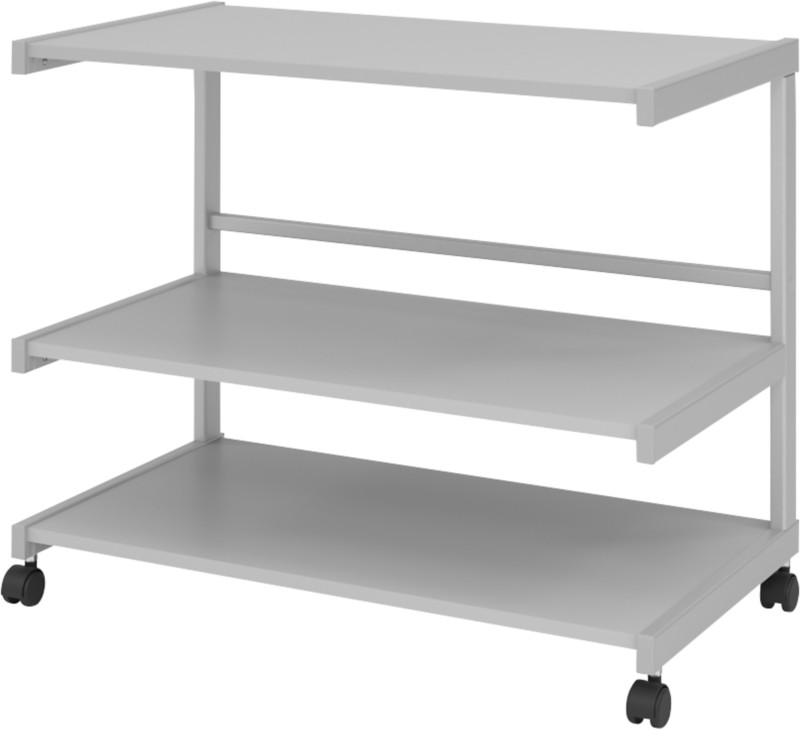 Hammerbacher Trolley MFC (Melaminbeschichtete Spanplatte) 805 x 430 x 670 mm Grau mit Aufbau