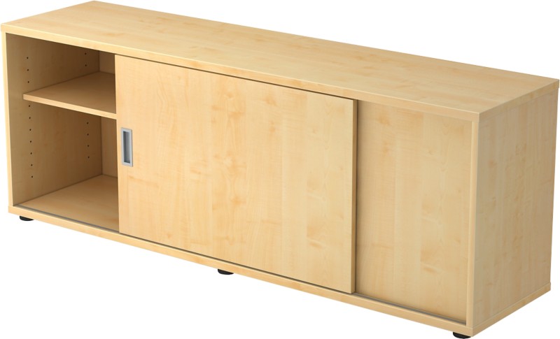 Hammerbacher Sideboard Spanplatte 2 Nein 1.600 x 400 x 596 mm Ahorn Braun