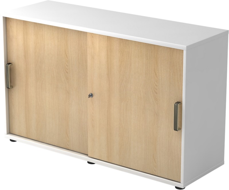 Thumbnail - Hammerbacher Schrank Spanplatte 1 Fachboden abschließbar 1.200 x 400 x 748 mm Farbig sortiert