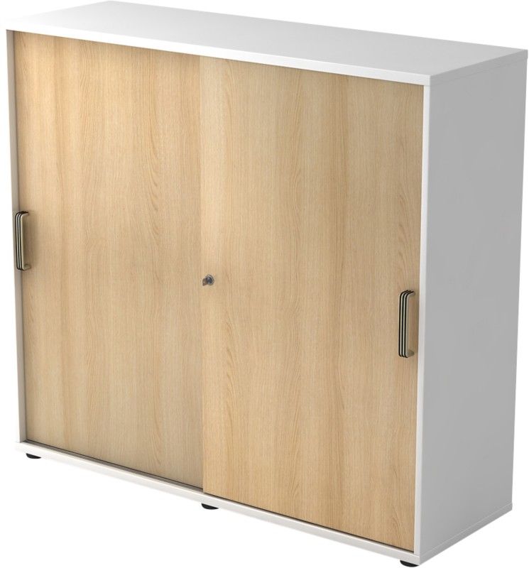 Thumbnail - Hammerbacher Schrank Spanplatte 2 Fachböden abschließbar 1.200 x 400 x 1.100 mm Farbig sortiert