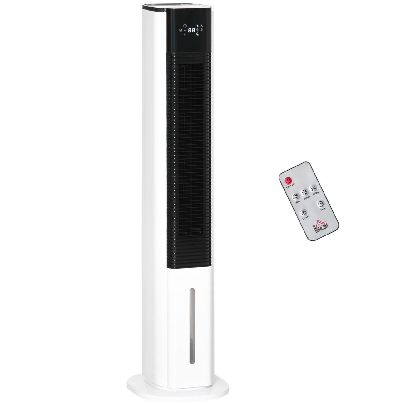 Homcom Fan 824-038V70wt White 26 X 28.5 X 106 Cm