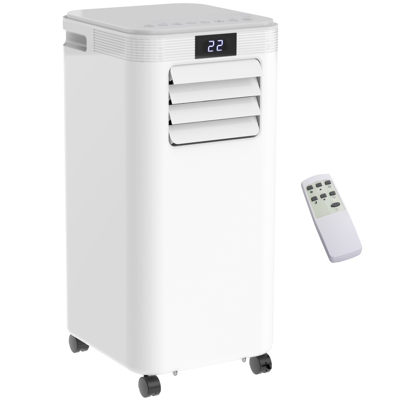Homcom Portable Air Conditioner 823-013V70 White 38 X 35 X 70.5 Cm