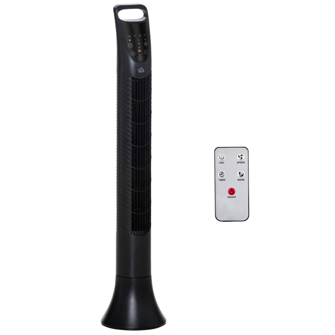 Homcom Tower Fan 91.5 Cm Black 824-016Bk 20 Cm Diameter