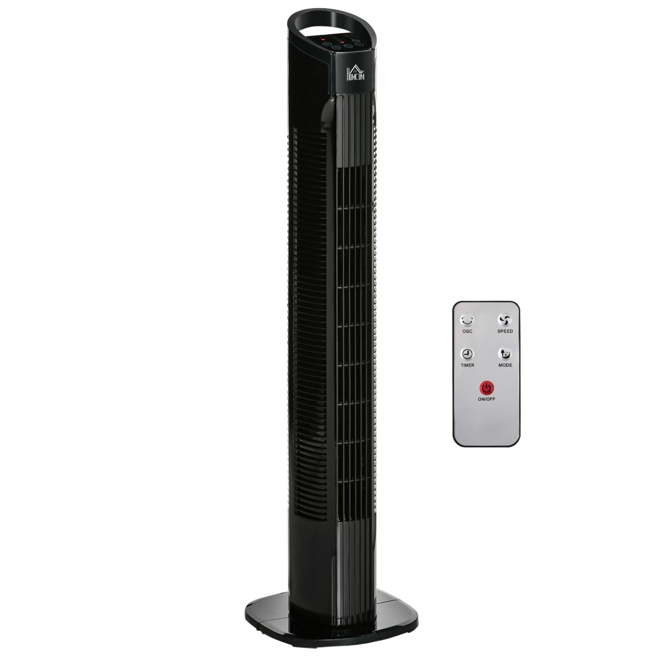 Homcom Tower Fan 78.5 Cm Black 824-017V70bk 20 Cm Diameter