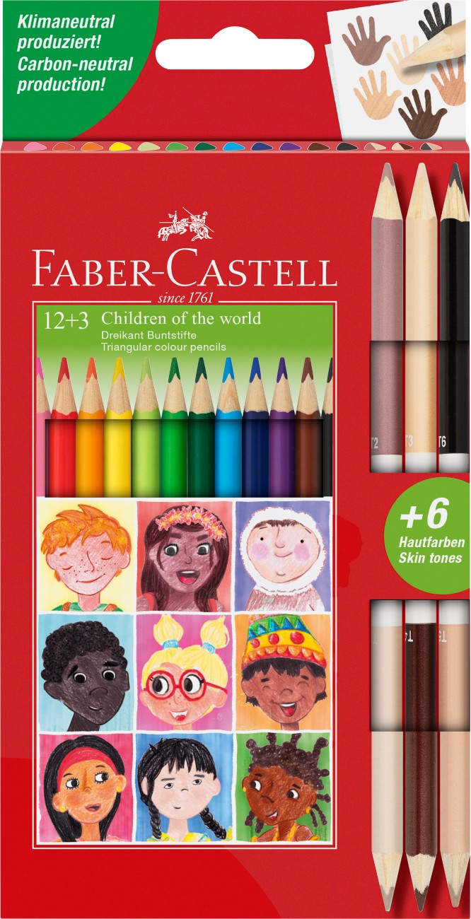 Faber-Castell Children Of The World Colouring Pencils Assorted Pack Of 15