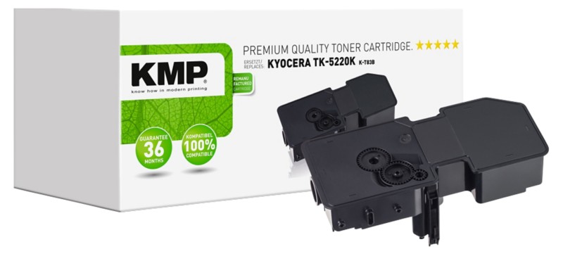 KMP TK-5220K Kompatibel Kyocera Tonerkartusche Schwarz