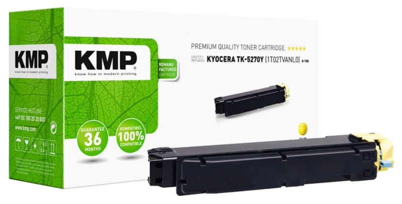 KMP TK-5270Y Kompatibel Kyocera Tonerkartusche Gelb