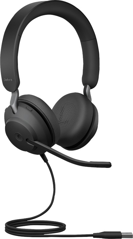 Jabra Evolve2 40 Headset Mit Kabel Stereo Über Kopf Geräuschunterdrückung USB Typ A Mit Mikrofon Schwarz