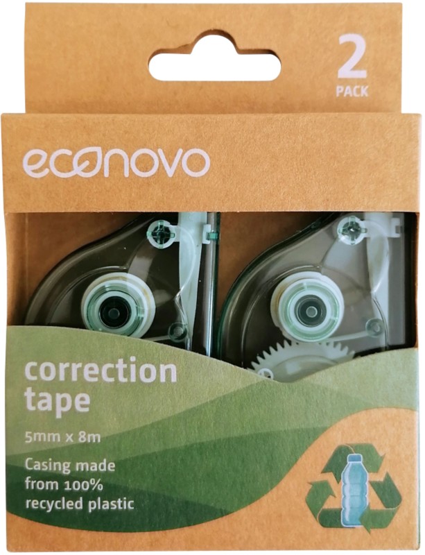 econovo Korrekturband Horizontal Braun 5 mm x 8 m 2 Stück