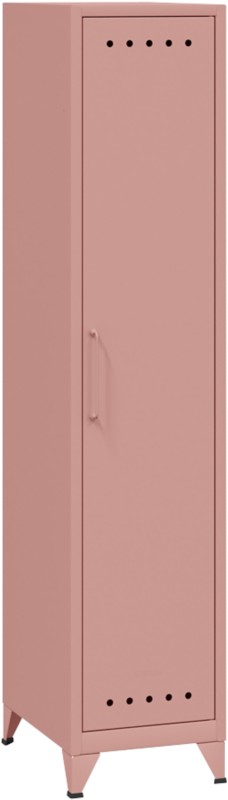 Bisley Fern Schließfach Metall Nicht abschließbar 380 x 510 x 1.800 mm Pastellrosa