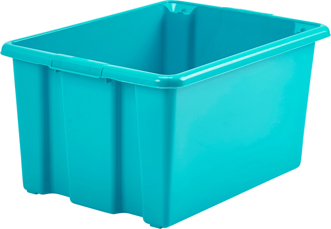 Whitefurze Stack&Store Pp (Polypropylene) Storage Box 5 L Teal 29 X 20 X 15 Cm