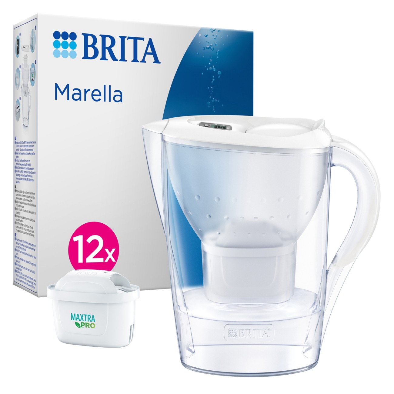 Brita 2.4L Aluna Water Filter Jug with 1 Cartridge White - Image 4