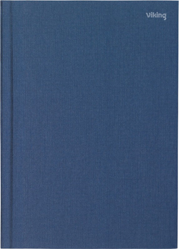 Viking Notizbuch DIN A4 Liniert Gebunden Seitlich gebunden Papier Hardback Marineblau 160 Seiten