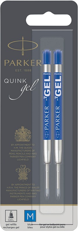 Parker Nachfüllmine 0.7 mm Mittel Kugelschreiber Blau 2 Stück