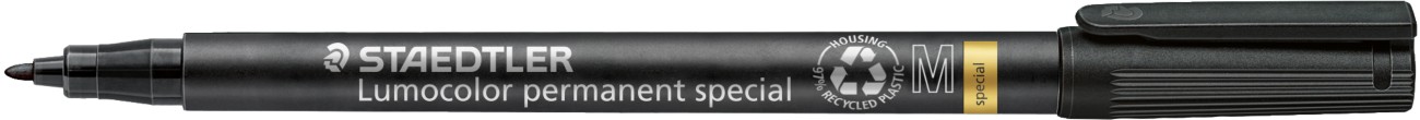 STAEDTLER Spezialmarker Rund Mittel Schwarz 1 mm 1200844