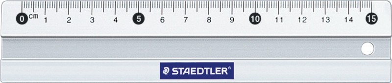 STAEDTLER Lineal Aluminium Silber 15 cm 56315