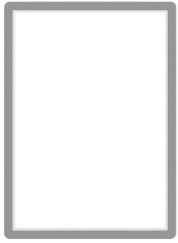 Djois Magneto DIN A2 Inforahmen Magnetisch Grau PVC 192950 46,2 (B) x 0,2 (T) x 63,6 (H) cm