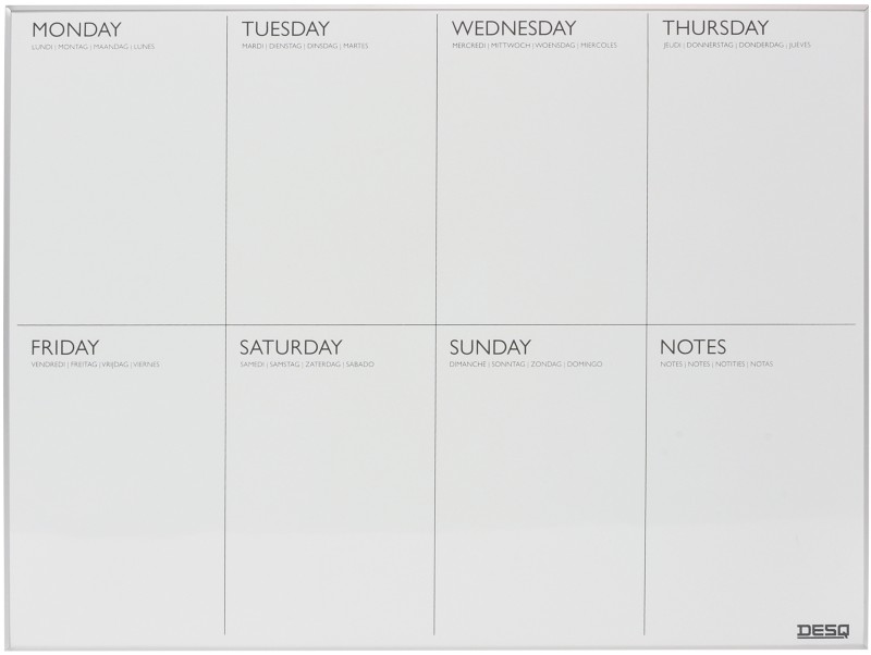 DESQ Wochenplaner Weiß 4320