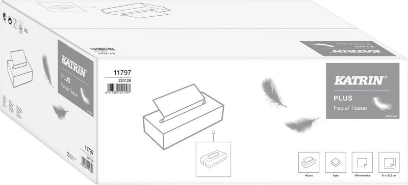 Thumbnail - Katrin Kosmetiktücher 11797 Plus 100 Blatt 2-lagig