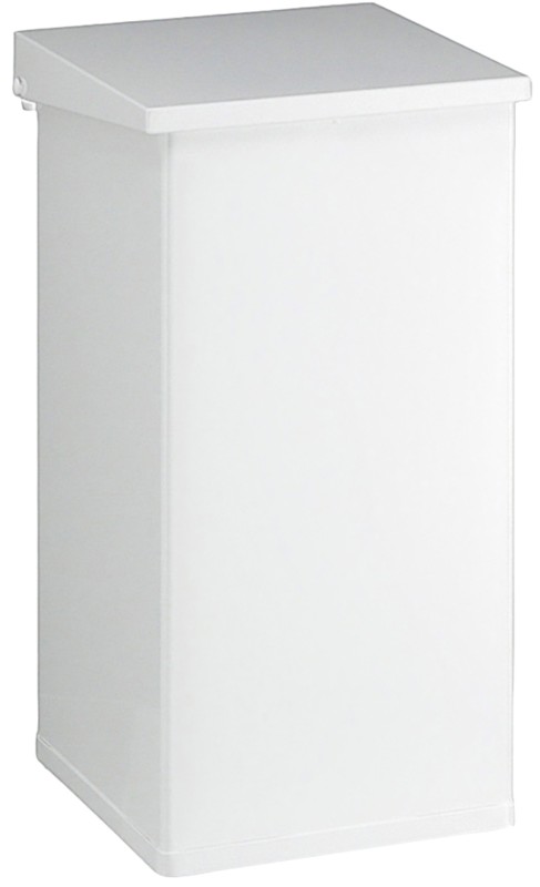 Thumbnail - DutchDesign Treteimer Pulverbeschichtetes Aluminium 55 L 30 (B) x 30 (T) x 60 (H) cm Weiß 55 L