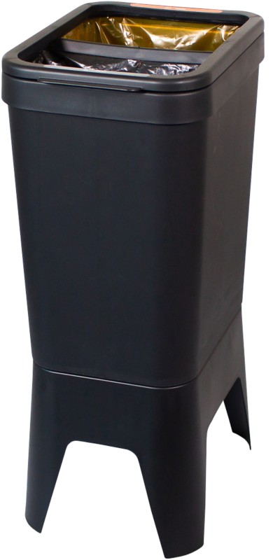 Thumbnail - bonton Papierkorb Recyceltes Polypropylen 40 L 30 (B) x 41 (T) x 76 (H) cm Grau bonton 40 L