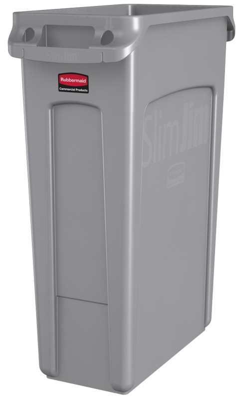 Rubbermaid Slim Jim Abfalleimer 87 L Grau Polyethylen