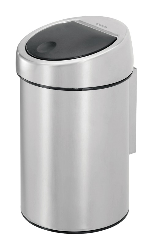 Brabantia Papierkorb Edelstahl 3 L 18 (B) x 18,4 (T) x 28 (H) cm Silber