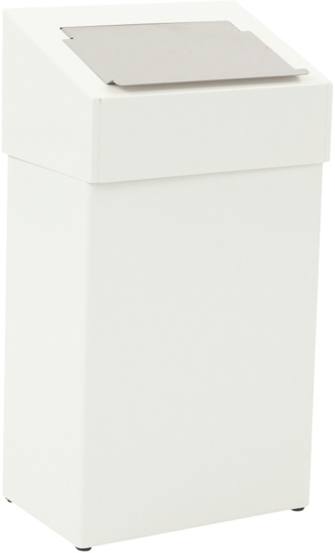 DutchDesign Papierkorb Pulverbeschichtetes Aluminium 18 L 27,7 (B) x 17 (T) x 50 (H) cm Weiß