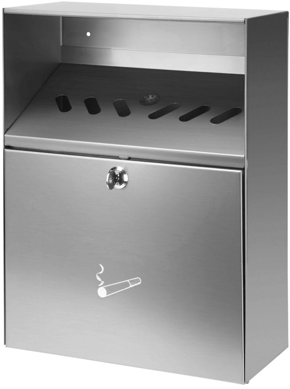 Thumbnail - V-PART Aschenbecher 28 (B) x 14 (T) x 37 (H) cm Silber