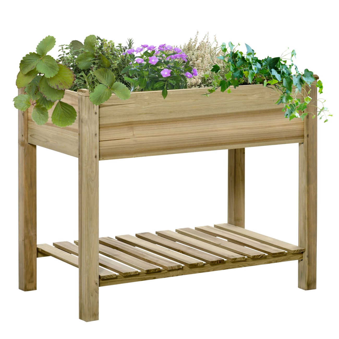 Outsunny Elevated Planter Box 845-661 845-661 Other Color 5.1 (W) X 9.1 (D) X 7.6 (H) Cm