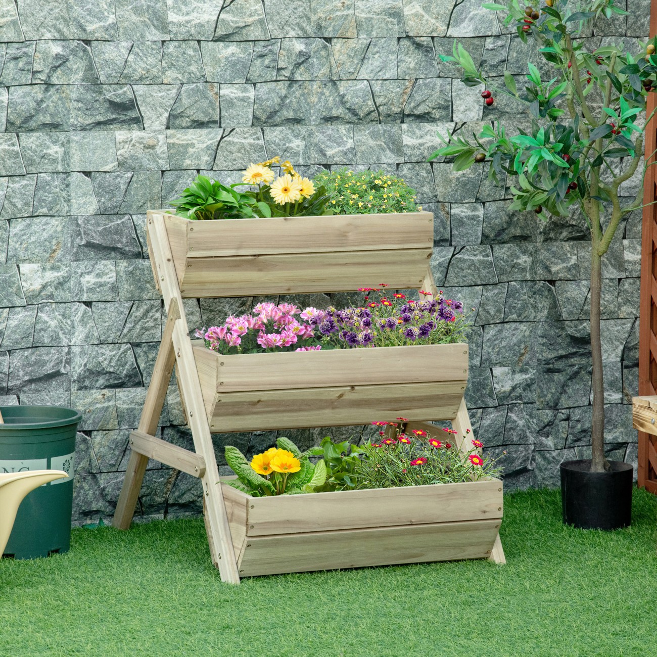 Outsunny Garden Bed 845-647Gn 845-647Gn 7.5 (W) X 6.5 (D) X 7.6 (H) Cm