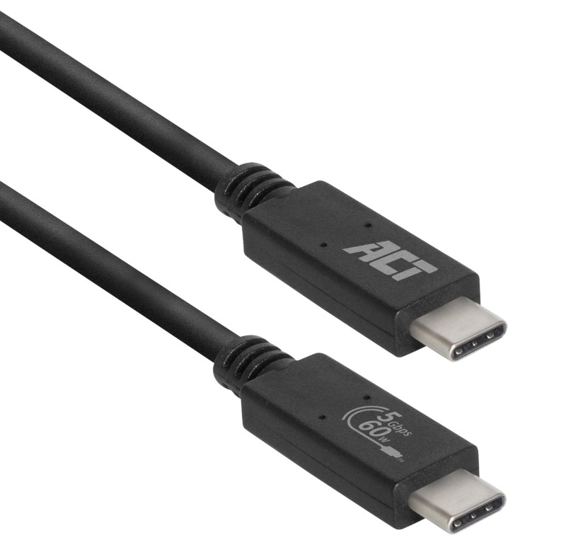 ACT USB-C-Kabel AC7402 Schwarz 2 m