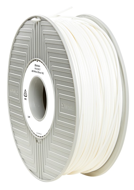 Verbatim Filament ABS (Acrylonitrile Butadiene Styrene) 2.85 mm Weiß 55017 1000 g