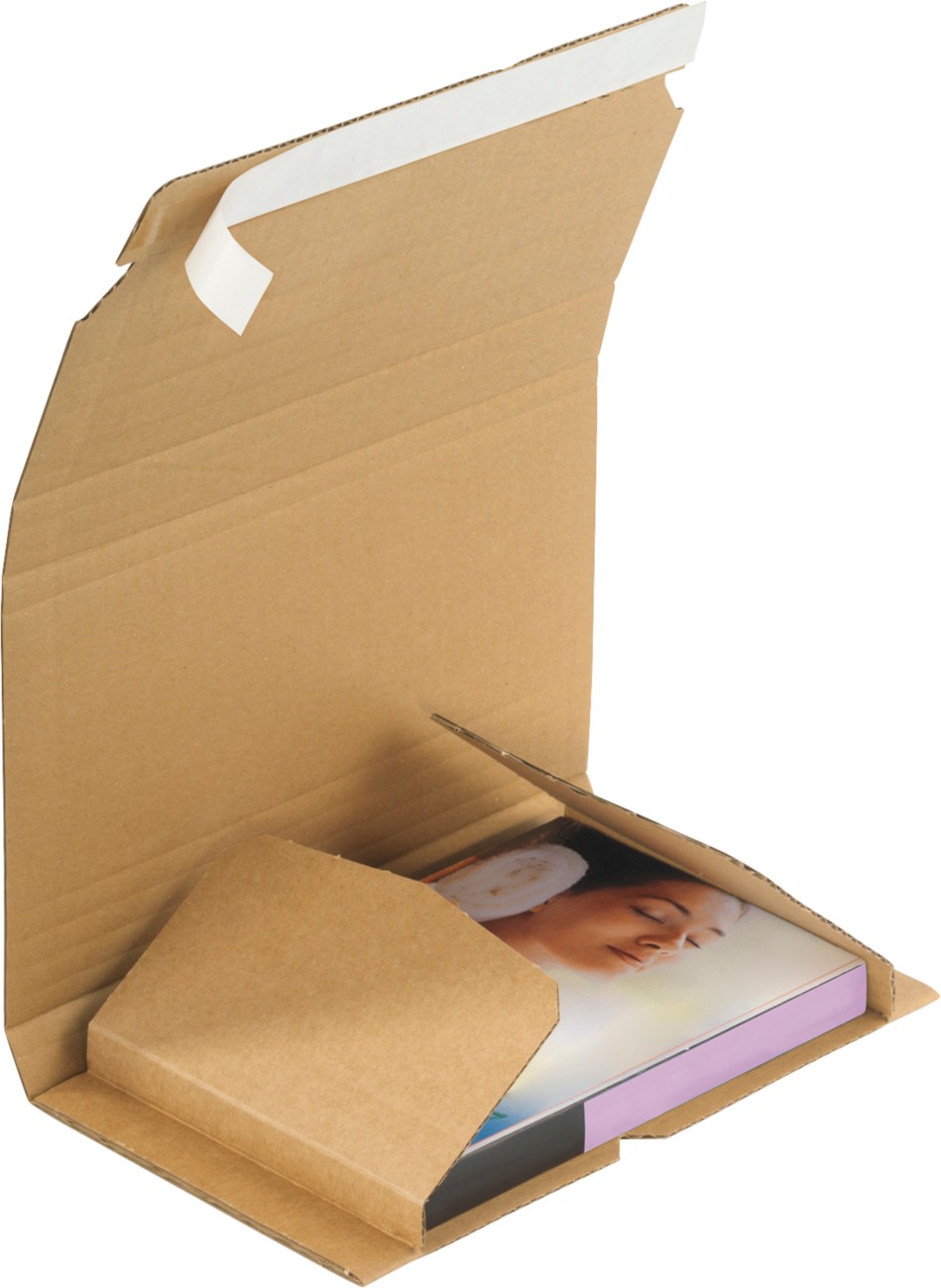 Raja Book Box Single Wall Corrugated Cardboard 220 (W) X 280 (H) Mm Brown Pack Of 25