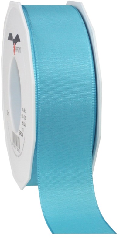 Thumbnail - PRAESENT Taftband 6054050-612 Aquamarin 40 mm x 50 m 2 Stück