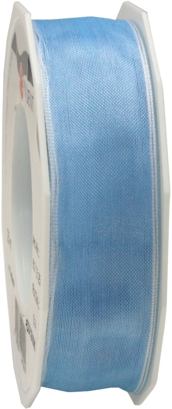 PRAESENT Organza 6072525-014 Hellblau 25 mm x 25 m 2 Stück